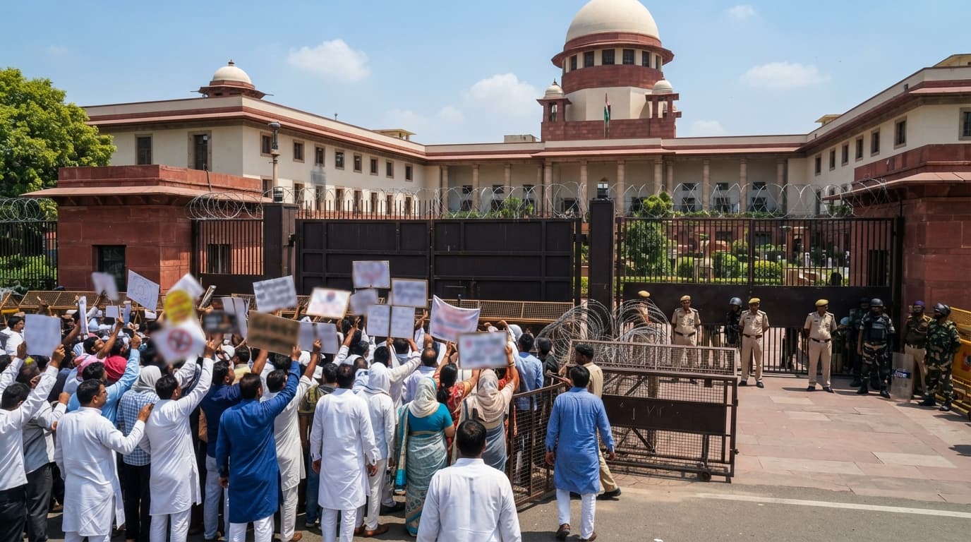 Supreme Court Issues Notice on Petition Seeking Ban on Political Protests Inside Court Premises
